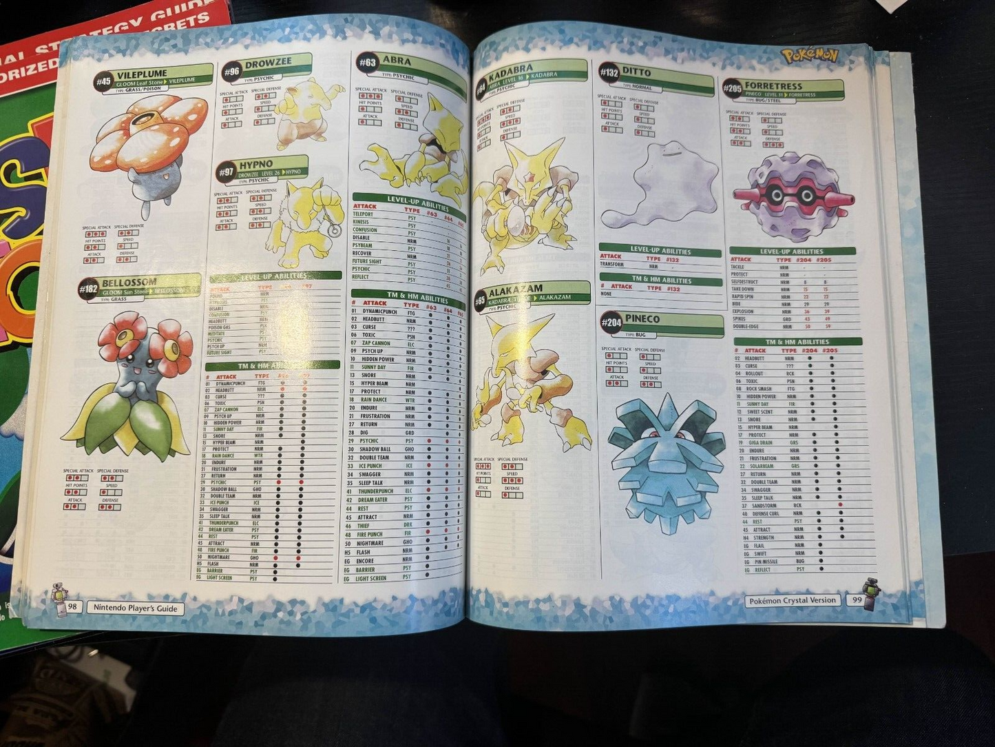 Pokemon Crystal Version Official Nintendo Power Strategy Guide With Foldout GBC