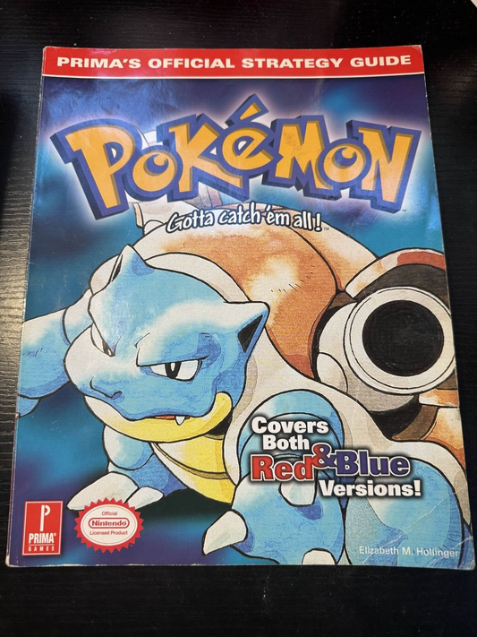 Pokemon (Blue Cover) : Prima's Official Strategy Guide Book - AS IS - RARE!