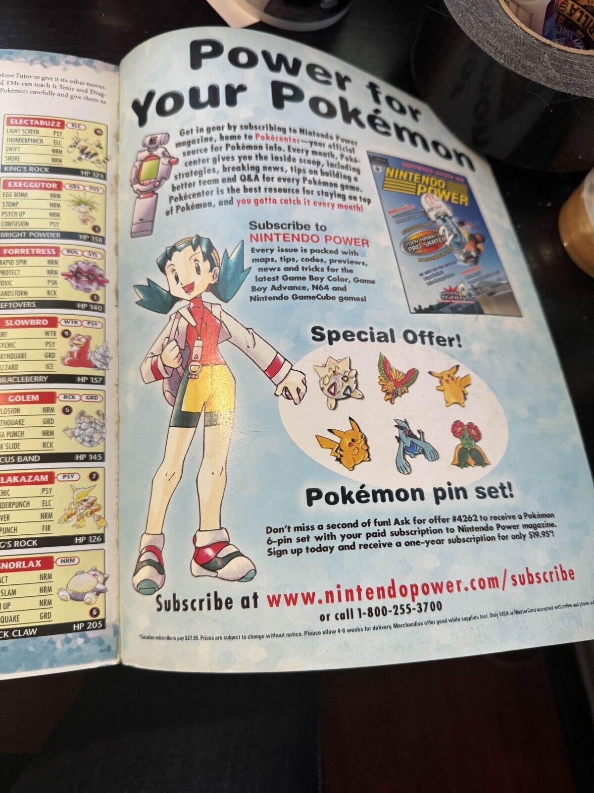 Pokemon Crystal Version Official Nintendo Power Strategy Guide With Foldout GBC