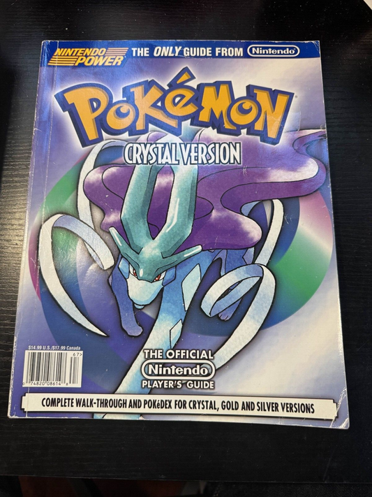 Pokemon Crystal Version Official Nintendo Power Strategy Guide With Foldout GBC