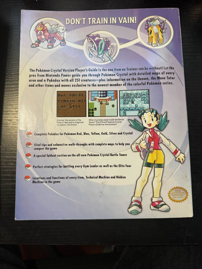 Pokemon Crystal Version Official Nintendo Power Strategy Guide With Foldout GBC